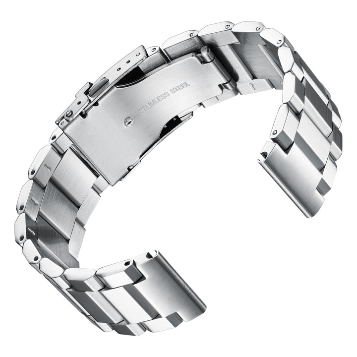 Correa de reloj de acero inoxidable para hombres 22mm，Adecuado para ADDIESDIVE MY-H5，MY-H6.-3 Filas-22mm-