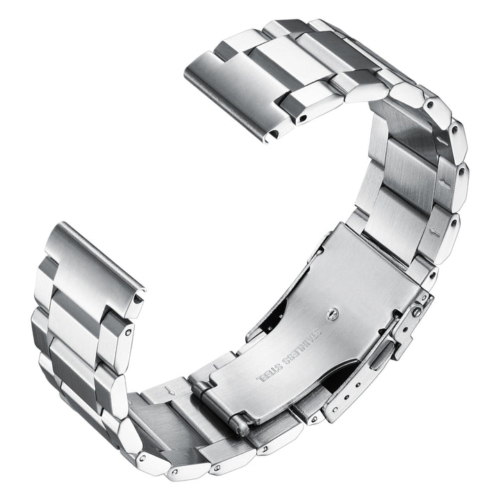 Correa de reloj de acero inoxidable para hombres 22mm，Adecuado para ADDIESDIVE MY-H5，MY-H6.-3 Filas-22mm-