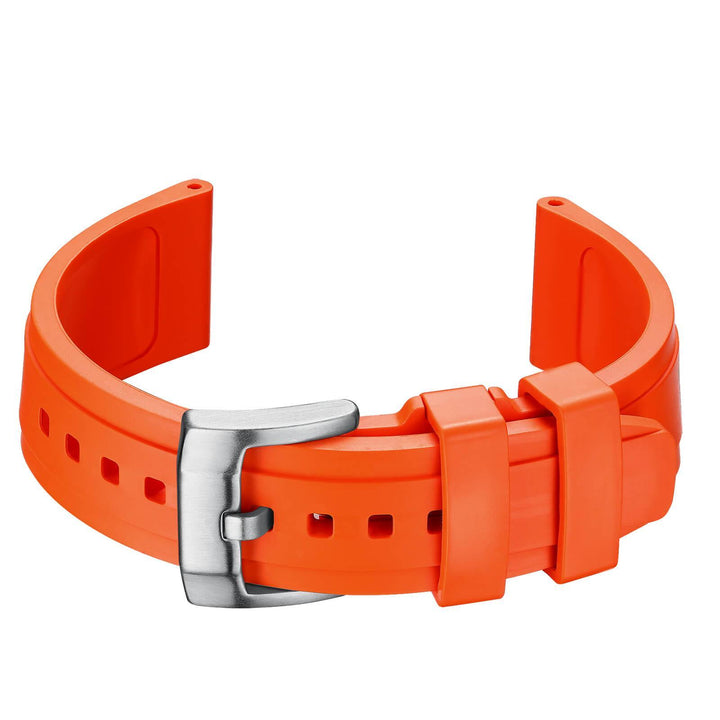 Correa de silicona genérica para relojes de buceo de 22mm-Naranja-
