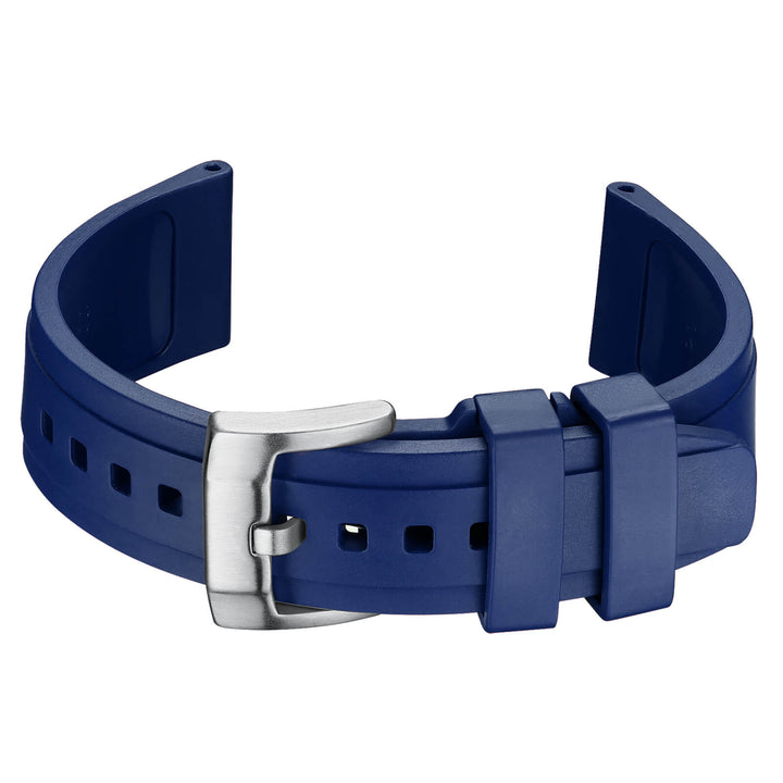 Correa de silicona genérica para relojes de buceo de 22mm-Azul-