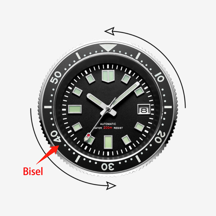 El bisel de cerámica de ADDIESDIVE H8-