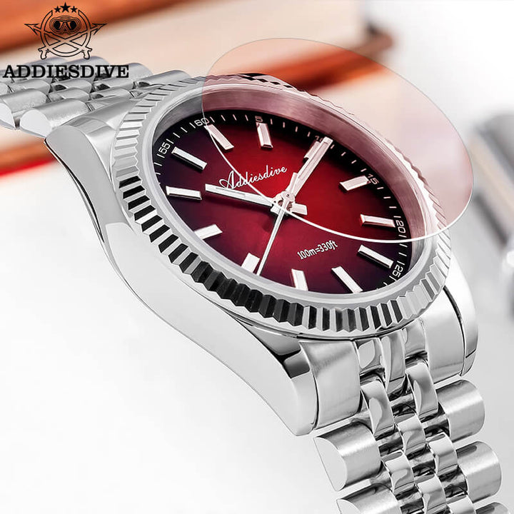 ★Especial Graduación★ADDIESDIVE 36mm DJ Homenaje Reloj Hombre AD2073-Rojo-