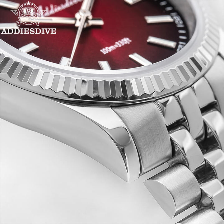 ★Especial Graduación★ADDIESDIVE 36mm DJ Homenaje Reloj Hombre AD2073-Rojo-