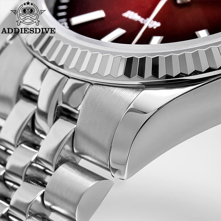 ★Especial Graduación★ADDIESDIVE 36mm DJ Homenaje Reloj Hombre AD2073-Rojo-