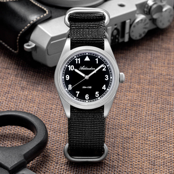 ★Especial Graduación★ADDIESDIVE 37mm VH31 Reloj piloto retro AD2079-Estilo 1-