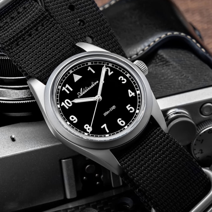 ★Especial Graduación★ADDIESDIVE 37mm VH31 Reloj piloto retro AD2079-Estilo 1-