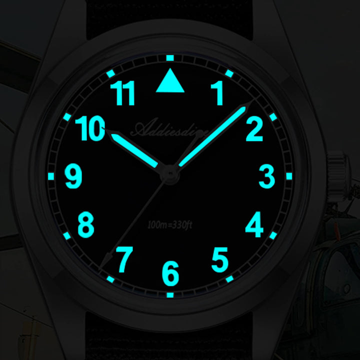 ★Especial Graduación★ADDIESDIVE 37mm VH31 Reloj piloto retro AD2079-Estilo 1-