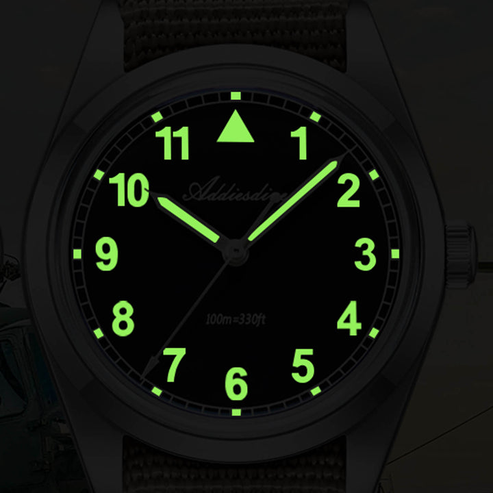 ★Especial Graduación★ADDIESDIVE 37mm VH31 Reloj piloto retro AD2079-Estilo 1-