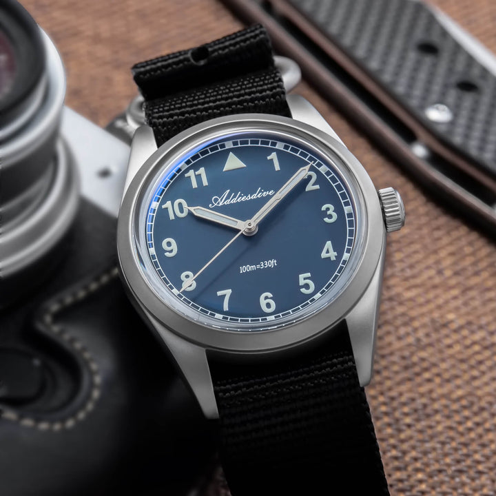 ★Especial Graduación★ADDIESDIVE 37mm VH31 Reloj piloto retro AD2079-Estilo 1-