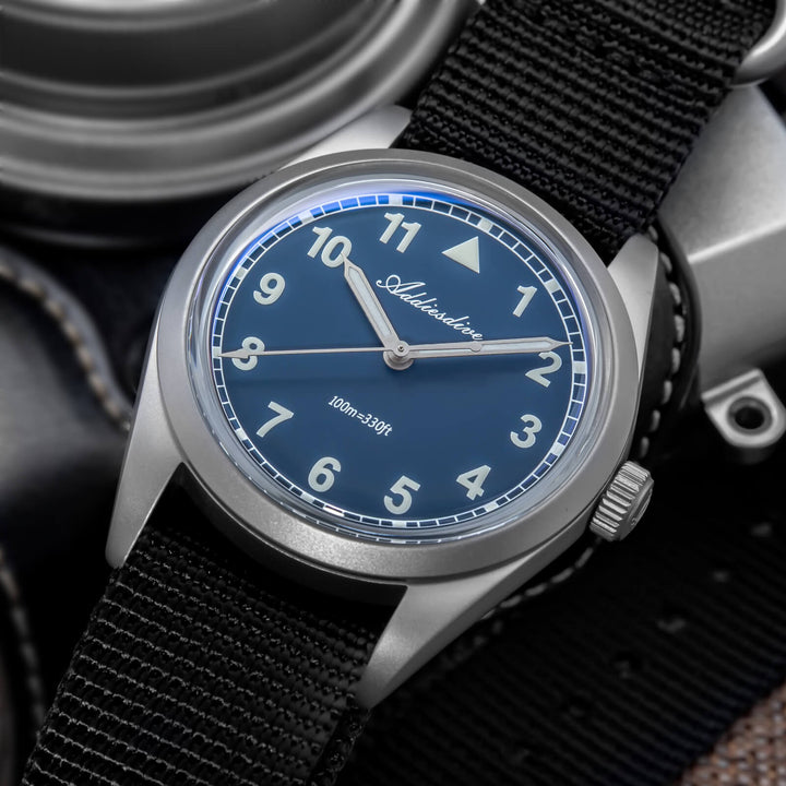 ★Especial Graduación★ADDIESDIVE 37mm VH31 Reloj piloto retro AD2079-Estilo 1-