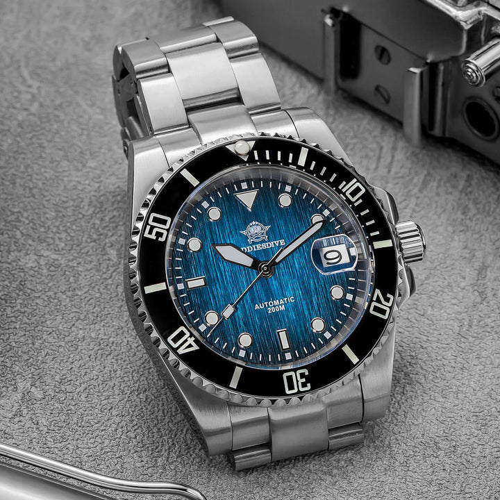 ★Especial Graduación★ADDIESDIVE 41mm reloj de buceo automático, movimiento NH35A AD2078-Negro-