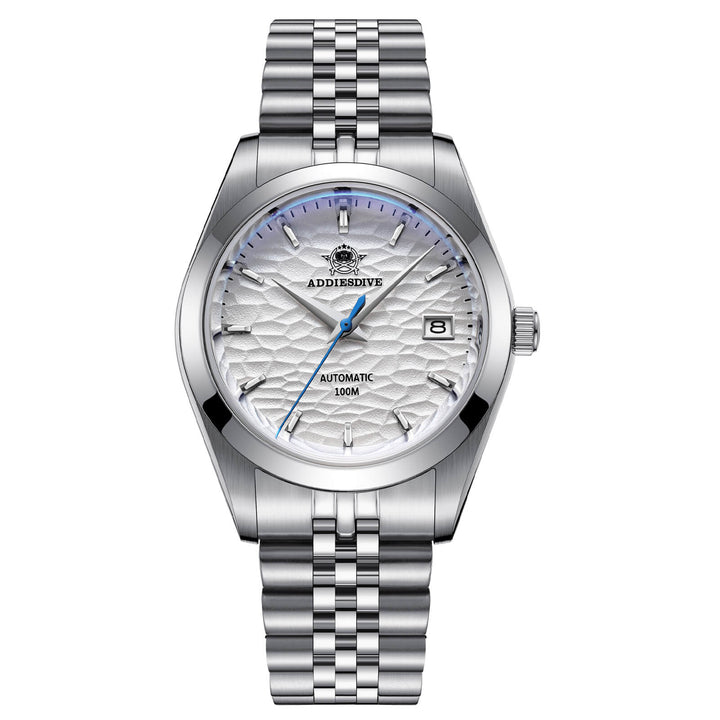 ★Especial Graduación★ADDIESDIVE Reloj Mecánico Retro 39mm AD2118-watch-Brazalete de acero-Blanco-