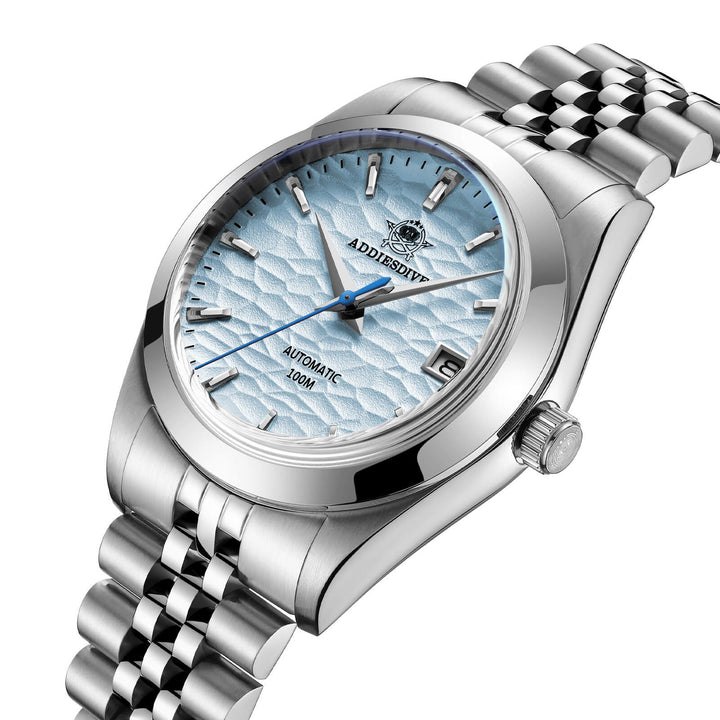 ★Especial Graduación★ADDIESDIVE Reloj Mecánico Retro 39mm AD2118-watch-Brazalete de acero-Blanco-