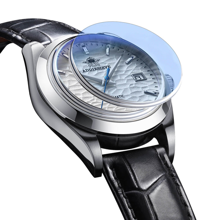 ★Especial Graduación★ADDIESDIVE Reloj Mecánico Retro 39mm AD2118-watch-Brazalete de acero-Blanco-