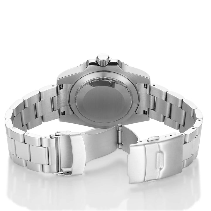 ★Especial Graduación★ADDIESDIVE Reloj Sub Quartz Diver's 200M （H3QZ）-sport watch-Correa de acero inoxidable-Negro-