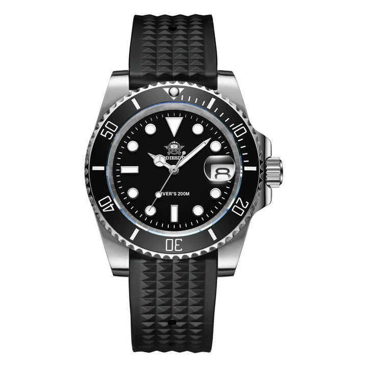 ★Especial Graduación★ADDIESDIVE Reloj Sub Quartz Diver's 200M （H3QZ）-sport watch-Correa de nailon-Negro-