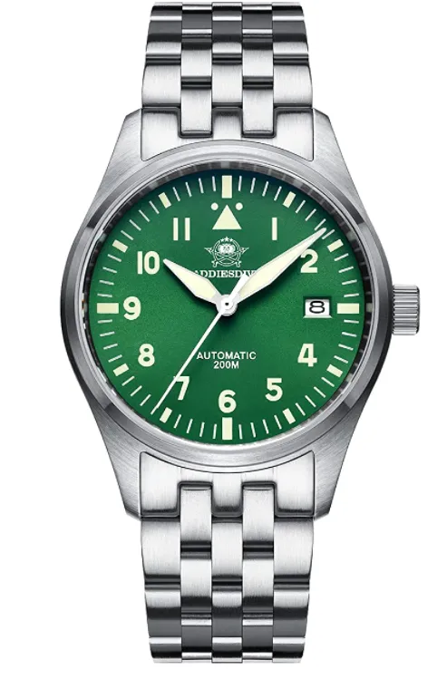 ★Especial Graduación★ADDIESDIVE® Reloj automático 39mm Movimiento NH35A Correa de acero (MY-H2) - Addiesdiverelojes