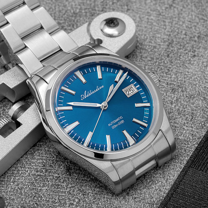 ★Especial Graduación★ADDIESDIVE Reloj automático NH35 de 39 mm ，AD2077-Azul-