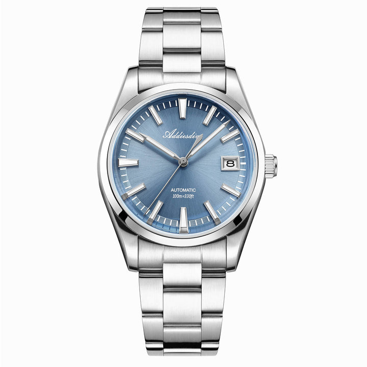 ★Especial Graduación★ADDIESDIVE Reloj automático NH35 de 39 mm ，AD2077-Azul Claro-