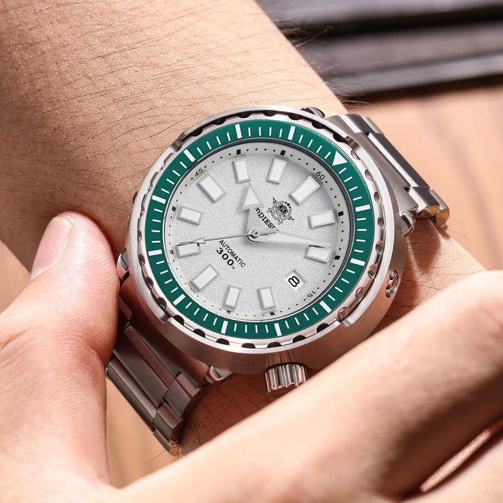 ★Especial Graduación★ADDIESDIVE Reloj de Buceo Automático Tuna AD2090-Blanco-