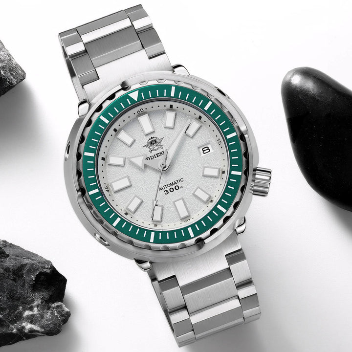 ★Especial Graduación★ADDIESDIVE Reloj de Buceo Automático Tuna AD2090-Blanco-