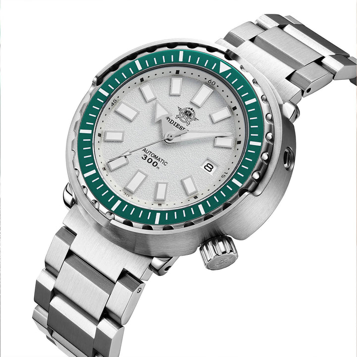 ★Especial Graduación★ADDIESDIVE Reloj de Buceo Automático Tuna AD2090-Blanco-