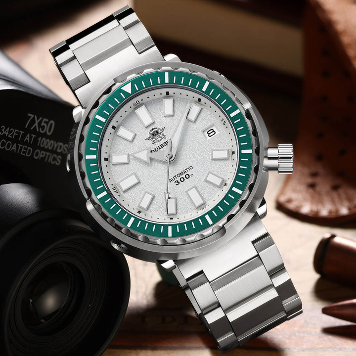 ★Especial Graduación★ADDIESDIVE Reloj de Buceo Automático Tuna AD2090-Blanco-