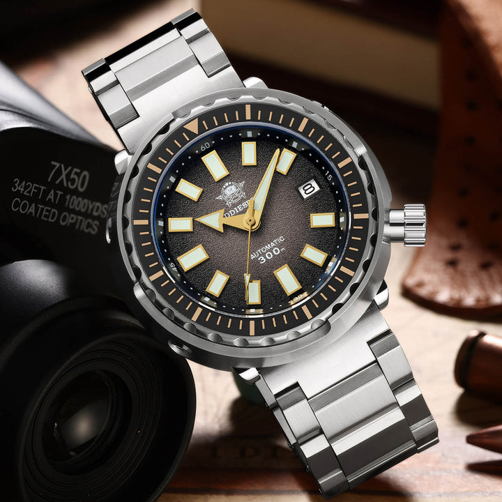 ★Especial Graduación★ADDIESDIVE Reloj de Buceo Automático Tuna AD2090-Blanco-
