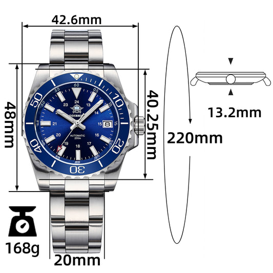 ★Especial Graduación★ADDIESDIVE Reloj de Buceo Retro AD2086 – NH35/8215 Automático-Negro-Seiko NH35-