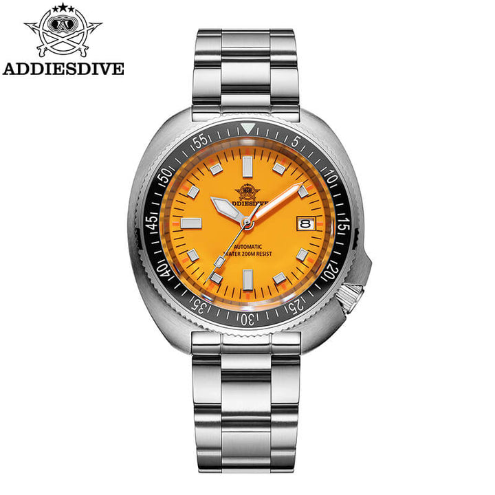 ★Especial Graduación★ADDIESDIVE Reloj de buceo Retro Captain Willard AD2081-Naranja-