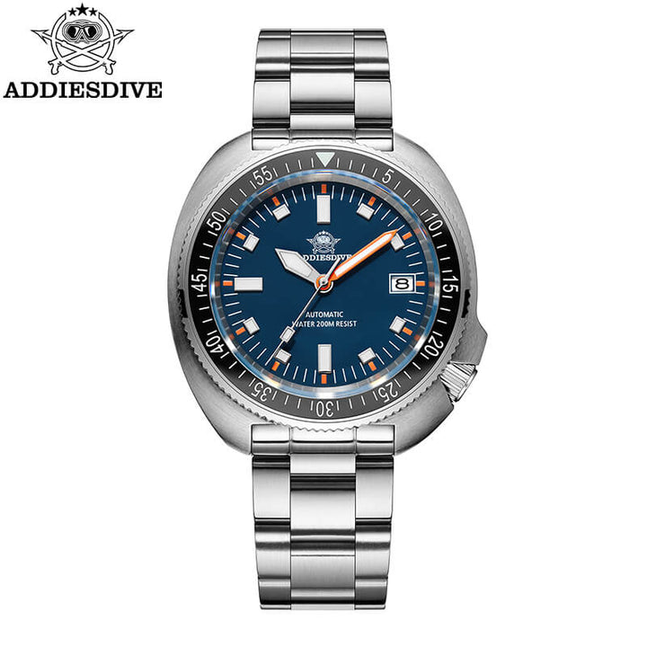 ★Especial Graduación★ADDIESDIVE Reloj de buceo Retro Captain Willard AD2081-Azul-