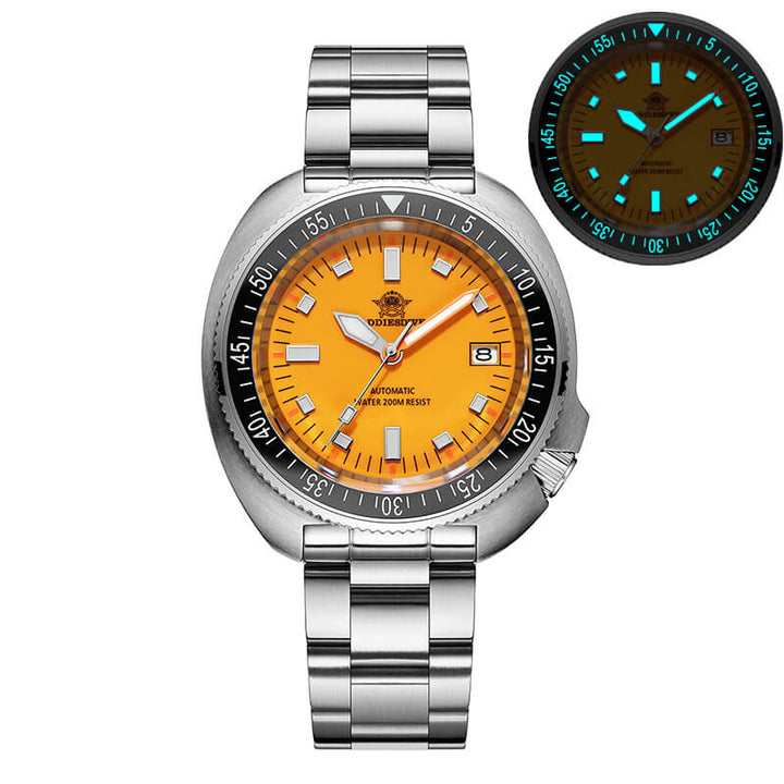 ★Especial Graduación★ADDIESDIVE Reloj de buceo Retro Captain Willard AD2081-Negro-