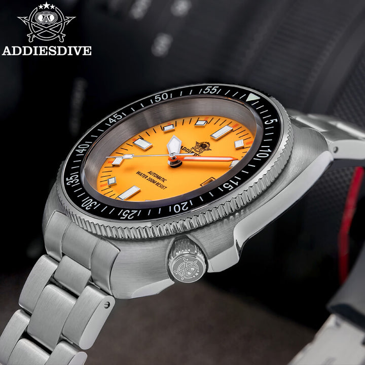 ★Especial Graduación★ADDIESDIVE Reloj de buceo Retro Captain Willard AD2081-Negro-