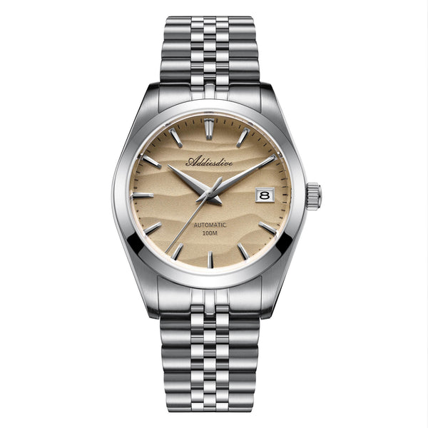 ★Especial Graduación★Addiesdive 39mm Esfera Arena NH35 Reloj Mecánico AD2059-Amarillo desierto-