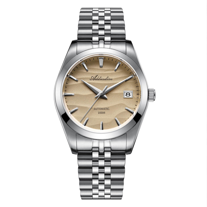 ★Especial Graduación★Addiesdive 39mm Esfera Arena NH35 Reloj Mecánico AD2059-Amarillo desierto-