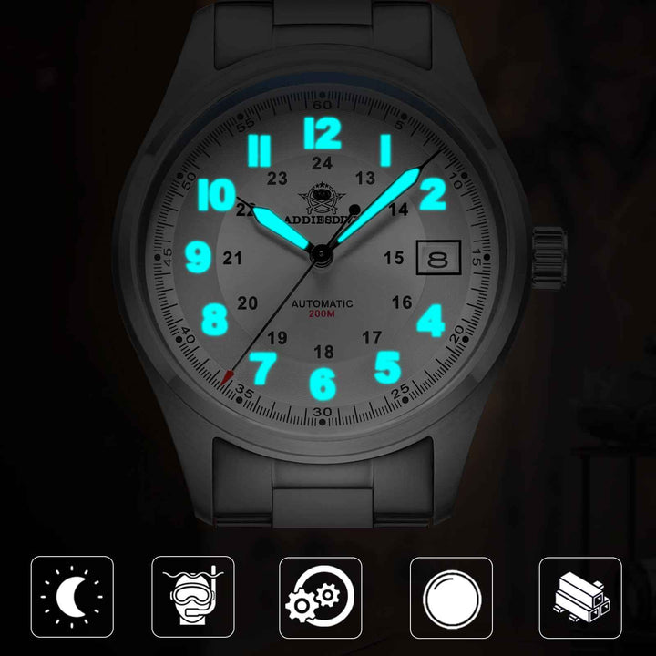 ★Oferta Semanal★ADDIESDIVE® Reloj automático elegante Diver 200M para hombre (AD2048)