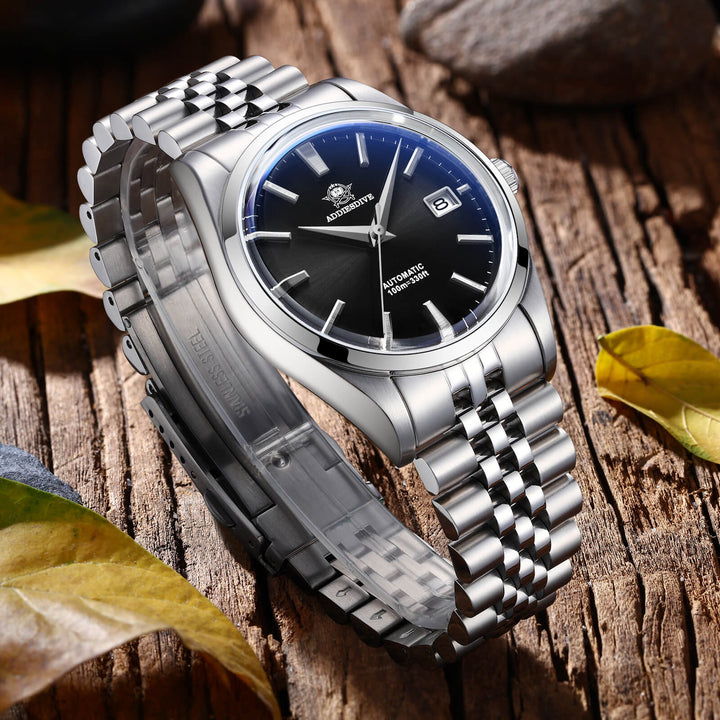 Reloj automático Addiesdive 39mm Diver's 100M NH35 (AD2029)-pilot watch-Blanco-