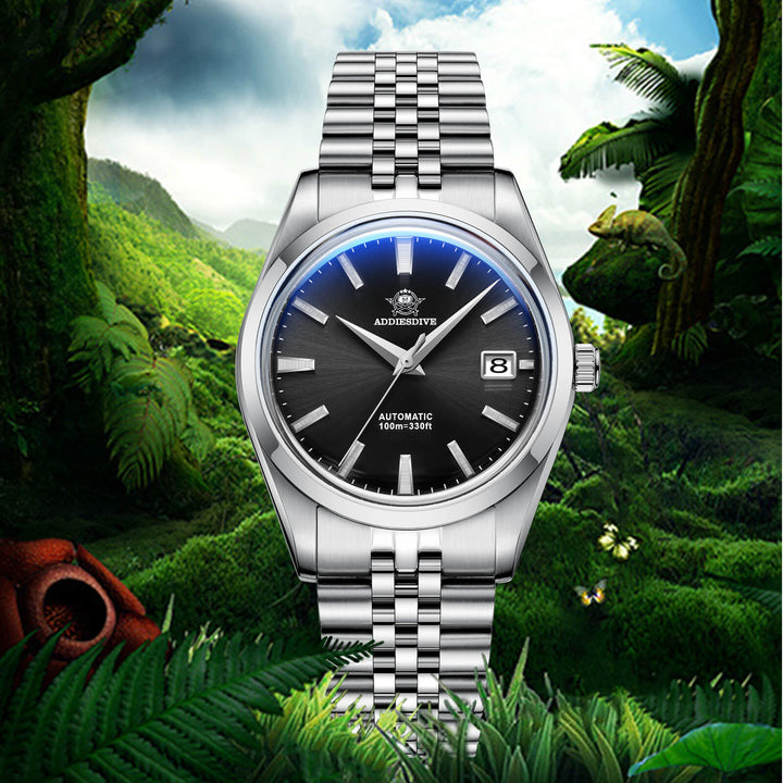 Reloj automático Addiesdive 39mm Diver's 100M NH35 (AD2029)-pilot watch-Blanco-