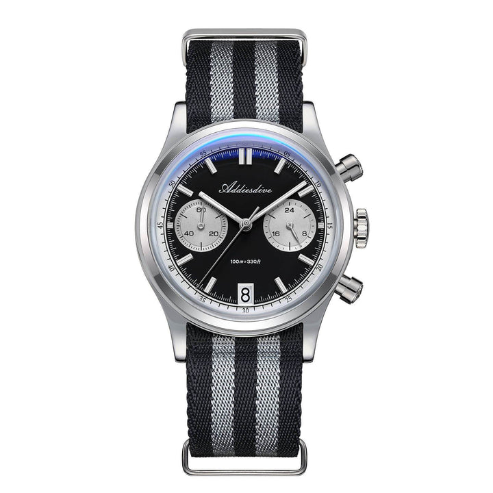 ★Super Ofertas★2025 ADDIESDIVE Reloj Cronógrafo VK64 de 38 mm – Modelo AD2095-Negro-