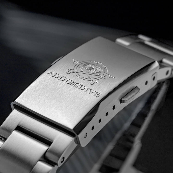 ★Super Ofertas★ADDIESDIVE Reloj de Buceo Explore de 36mm con Movimiento de Cuarzo VH31 – Modelo AD2096-Negro-BGw9 (Blue glow)-