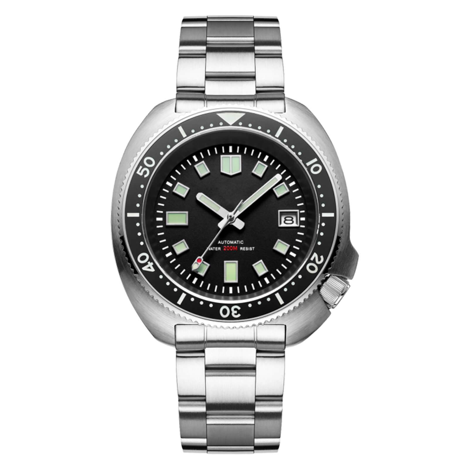 <Versión Estéril>ADDIESDIVE? Reloj de buceo automático Captain Willard 200M( MY-H8)-divers watch-Correa de acero-