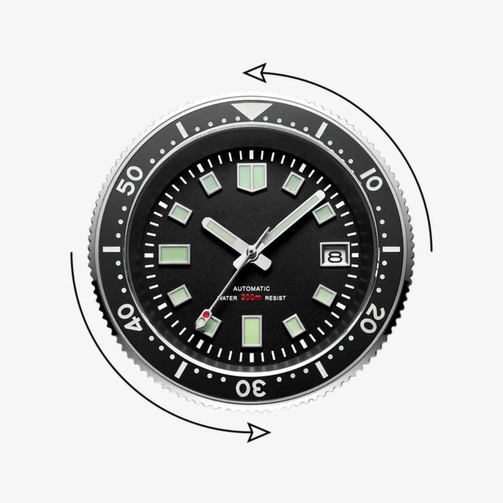 <Versión Estéril>ADDIESDIVE? Reloj de buceo automático Captain Willard 200M( MY-H8)-divers watch-Correa de acero-
