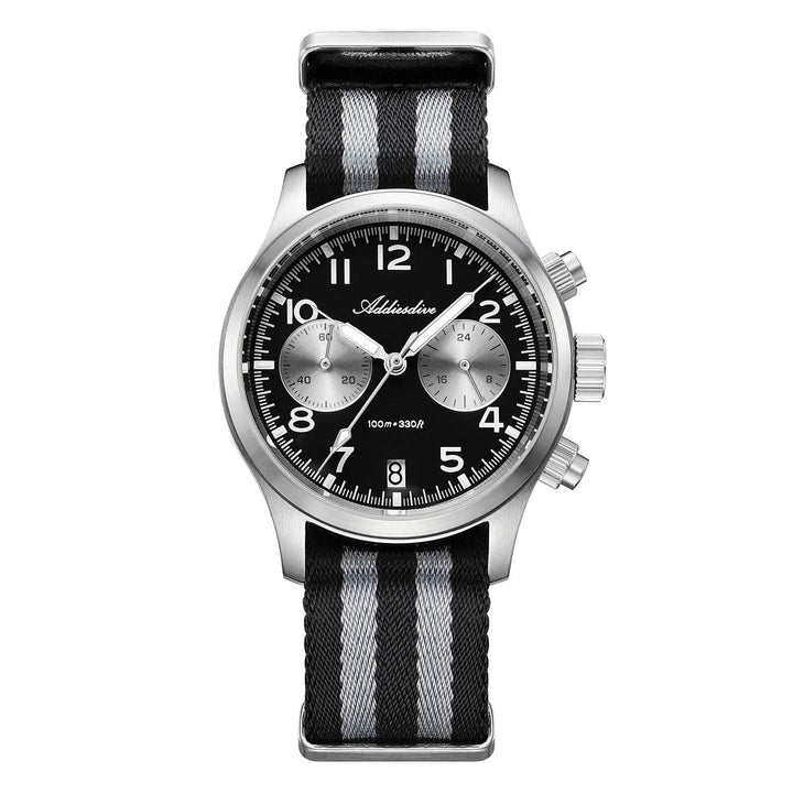 AD2538 – Cronógrafo Retro Casual 39 mm VK64 Addiesdive - Addiesdiverelojes